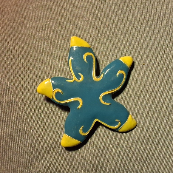 Vintage MJ Starfish Brooch - Picture 1 of 2